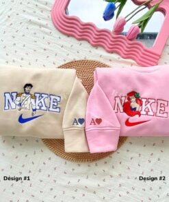 Custom Embroidered Ariel x Eric Matching Hoodies Sweatshirts For Couples