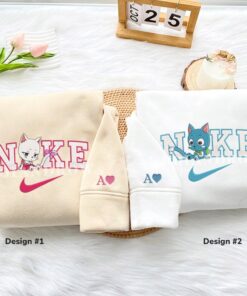 Custom Embroidered Carla x Happy Couple Matching Hoodies Sweatshirts For Couples