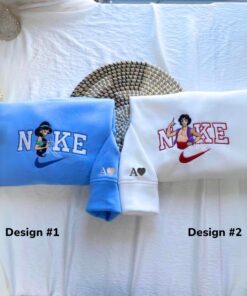 Custom Embroidered Desert Princess and Prince Matching Hoodies Sweatshirts For Couples
