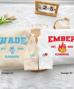 Custom Embroidered Ember x Wade Couple Matching Hoodies Sweatshirts For Couples