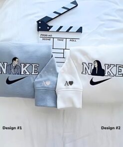 Custom Embroidered Gothic Romance Couple Matching Hoodies Sweatshirts For Couples