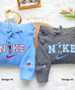 Custom Embroidered Lan x Barley Matching Hoodies Sweatshirts For Couples