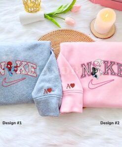 Custom Embroidered Peter x Gwen Matching Hoodies Sweatshirts For Couples