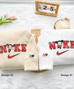 Custom Embroidered Pucca x Garu Couple Matching Hoodies Sweatshirts For Couples