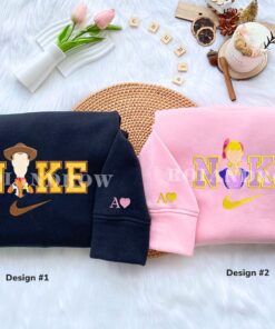 Custom Embroidered Woody x Bo Peep Couple Matching Hoodies Sweatshirts For Couples