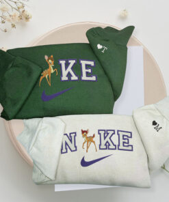 Custom Embroidered Couple Cute Deer Matching Hoodies Sweatshirts For Couples