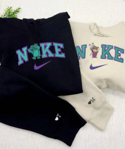 Custom Embroidered Monsters, Inc Boo x Sully Matching Hoodies Sweatshirts For Couples