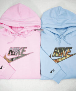 Custom Embroidered Nezuko x Zenitsu Matching Hoodies Sweatshirts For Couples